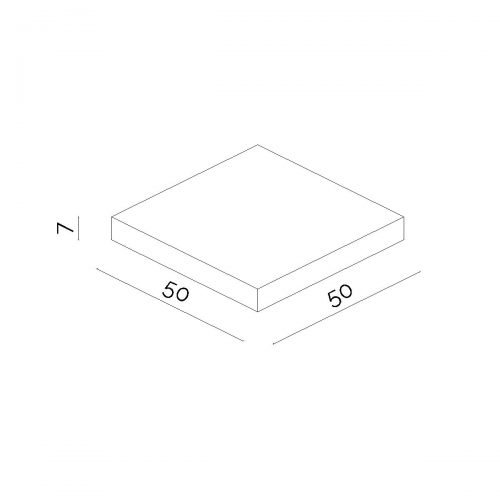 Kost-Bet PŁYTA CHODNIKOWA szara 50x50x7 cm
