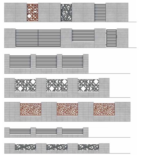 Galabeton LONG LINE 100 cm ogrodzenie gładkie