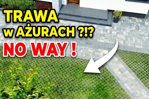 Podjazd z płyty ażurowej 