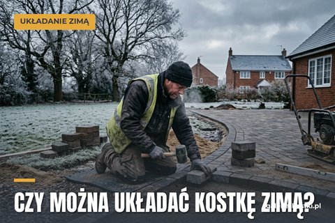 czy kostkę brukowa można układać zima 