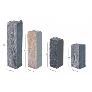 Galabeton PALISADA 10x10x40 cm łupana