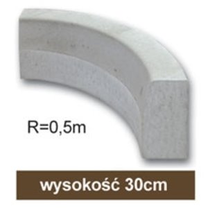 Bruk-Bet KRAWĘŻNIK Łukowy  gr. 15 cm wklęsły