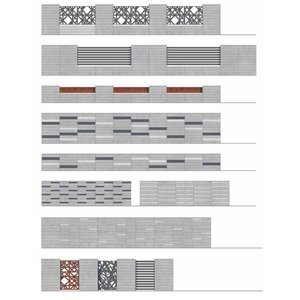 Galabeton LONG LINE 100 cm ogrodzenie gładkie