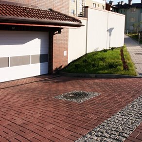 Polbruk PROSTOKĄT z fazą, gr. 8 cm kolor