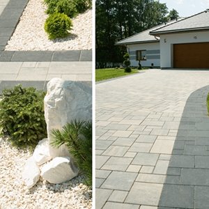 Aranżacja podjazdu z kostki Wenecja - Galeria Kostki