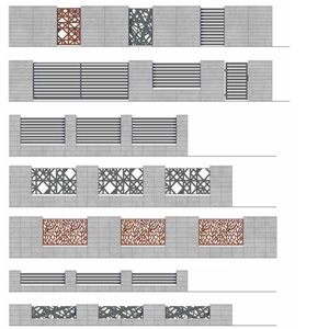 Galabeton LONG LINE 100 cm ogrodzenie gładkie