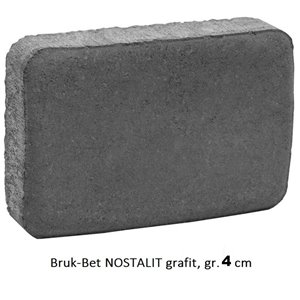 Bruk-Bet NOSTALIT gr. 4 cm, COLOR grafit